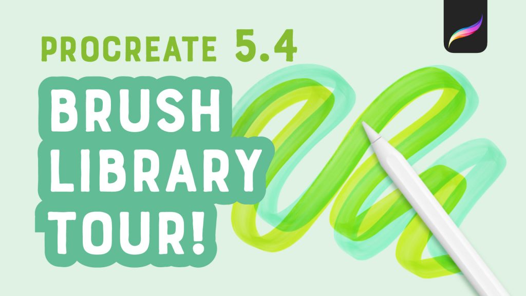 Procreate 5.4 New Brush Library Tour