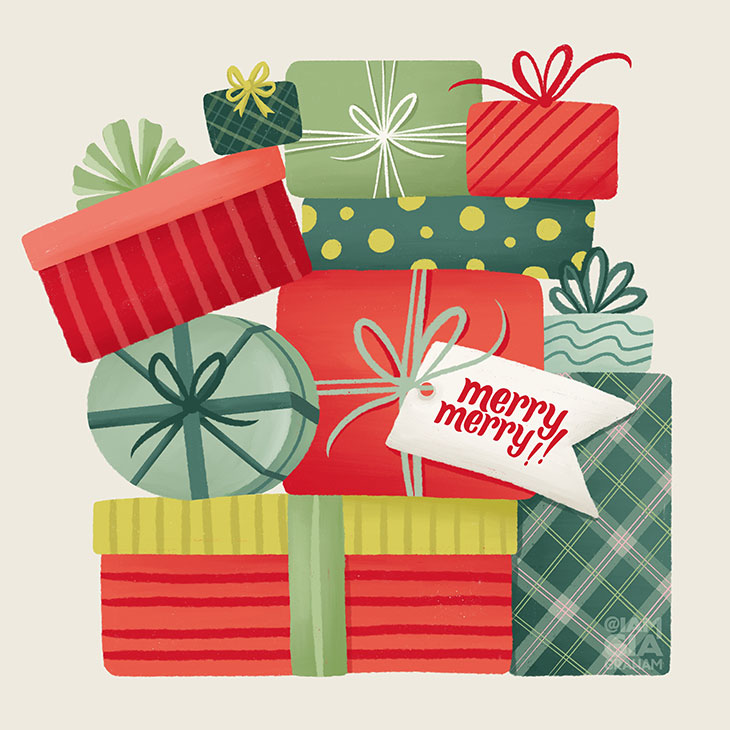 Holiday Art for License by Gia Graham