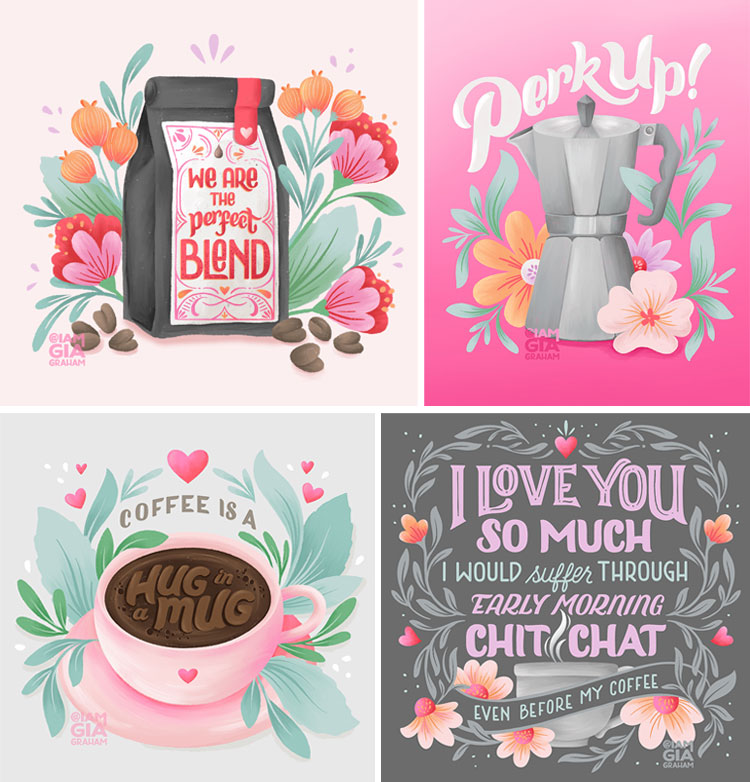 coffee inspired artwork collection