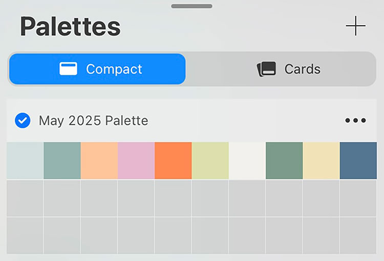 Importing a color palette file into Procreate - step 5