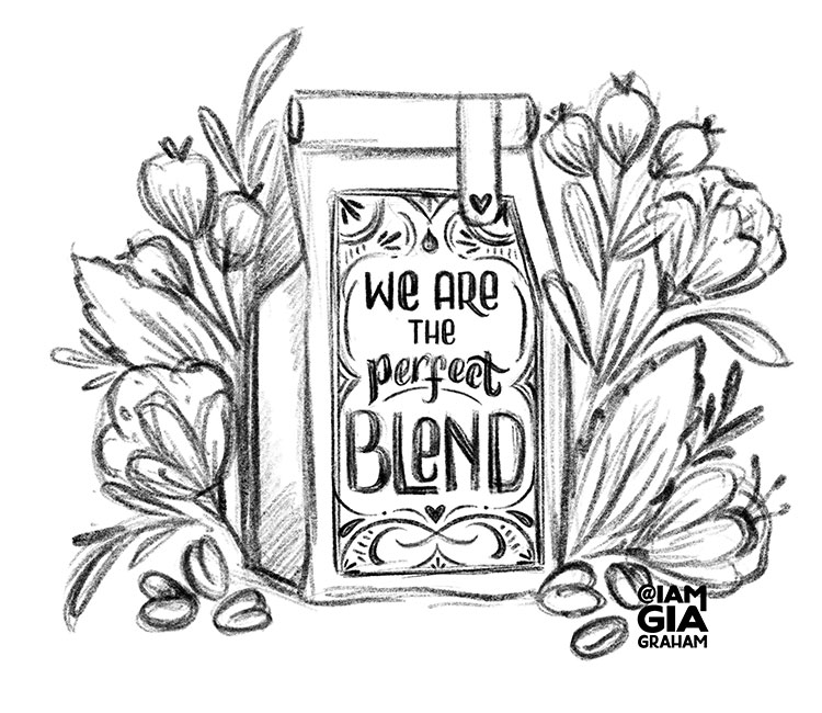 coffee inspired sketch